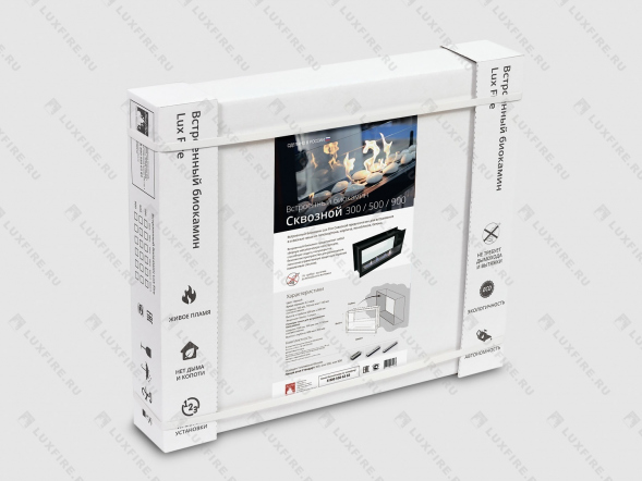 Встроенный биокамин Lux Fire Сквозной 810 М