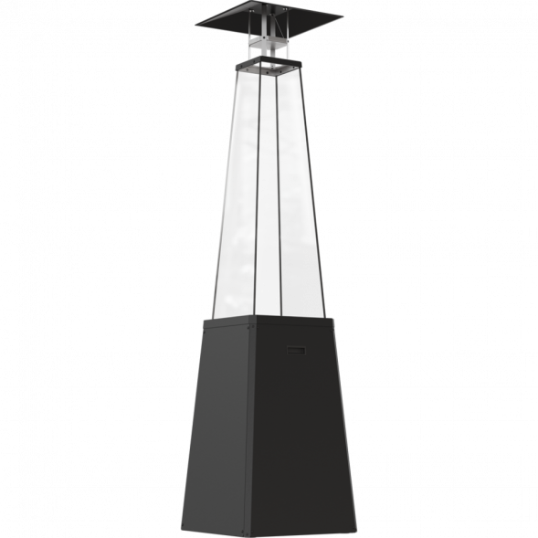 НАГРЕВАТЕЛЬ ДЛЯ УЛИЦЫ НА ГАЗУ UMBRELLA/BS/C/G31/37MBAR/S/ZE - без стоек, черный, с газовым оборудованием